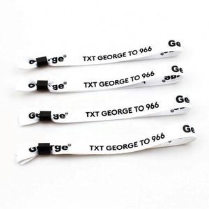 Pulseras de Tela Impresas de Un Solo Uso al por Mayor con Hebilla de Plástico de Lujo y Cinta Decorativa para Eventos, Moda y Deportes - Product Image 4