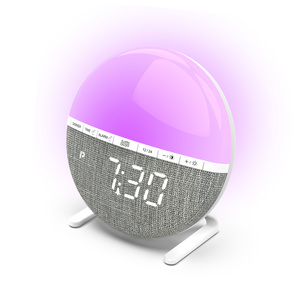 Bán buôn New đa chức năng LED kỹ thuật số bàn đồng hồ báo thức Wake-up với <span class=keywords><strong>colour</strong></span> thay đổi tính năng biểu tượng tùy chỉnh điện tử phong trào - Product Image 3