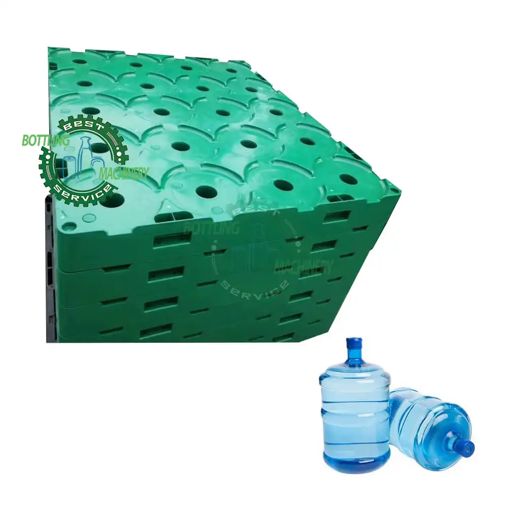 Kualitas tinggi 16KG 4-cara masuk 18.9 Ltr 19 Liter 20 Liter 5 galon botol air plastik hdpe rak palet untuk susun