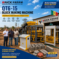 Machine automatique hydraulique QT6-15 pour la fabrication de blocs en cendres volantes pour la construction, facile à utiliser, production de pavés en béton creux/pleins