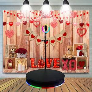 2025 Offre Spéciale Portable Selfie 360 Photo Booth Room Rgb 360 Degrés Led Éclairage Arrière-plans - Product Image 1