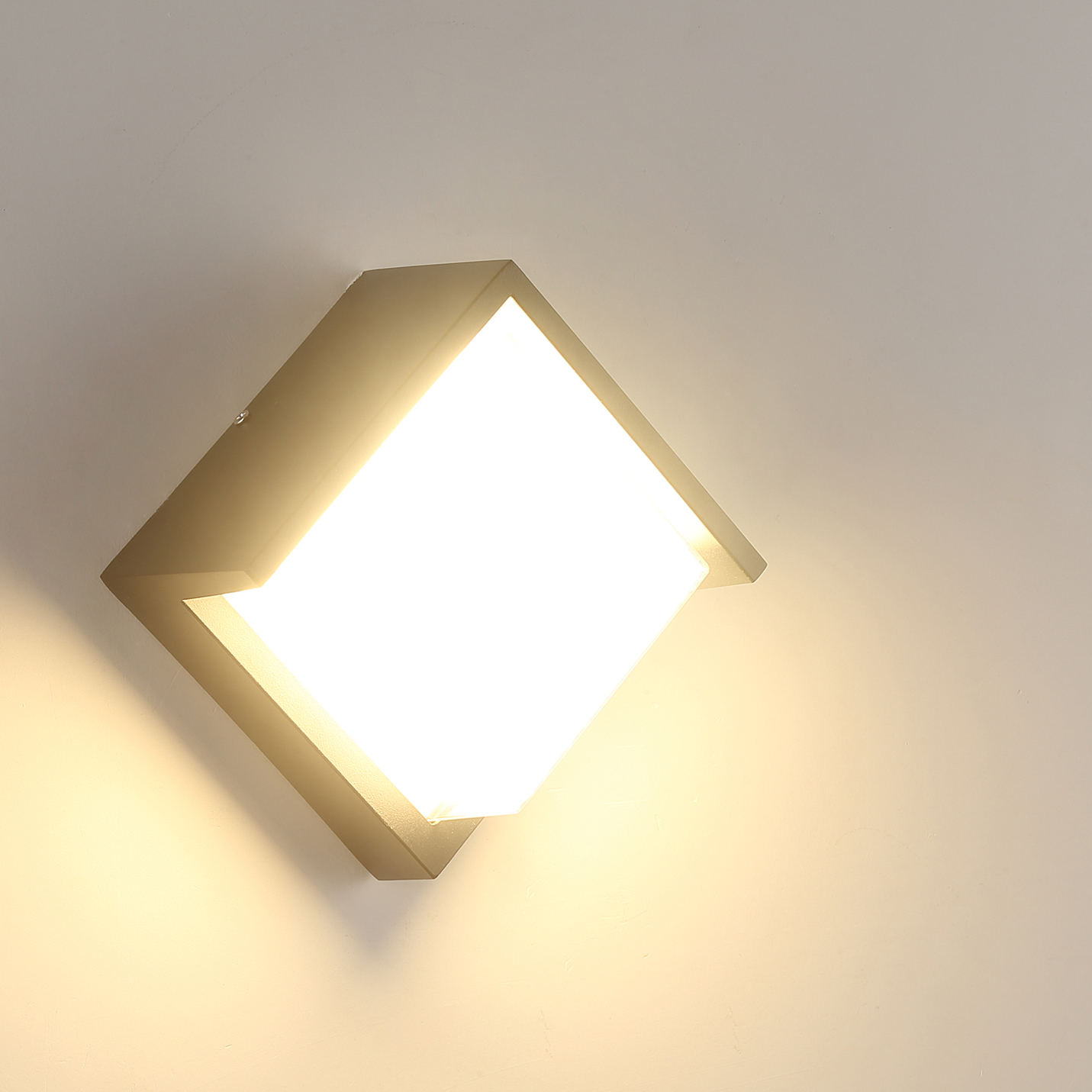 Led de luz de pared al aire libre solar led lámpara de interior integrado postmoderna luz de pared
