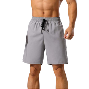 High Quality Low MOQ Custom Polyester Nylon Breathable Quick Dry <b>Plain</b> Dyed Sporty Mens Shorts Drawstring Closure Web Hot Shorts - Product Image 1