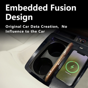 Xe Sạc Không Dây Cho Toyota Alphard 30 Loạt 2015 2016 2017 2018 2019 2020 Phụ Kiện 15W Điện Thoại Nhanh Chóng Sạc Tấm Adapter - Product Image 4