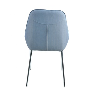 Moderne Design Élégant Mobilier de Salle À Manger En Velours Bleu Ciel Tissu Salle à manger <span class=keywords><strong>Chaise</strong></span> Avec Structure En Métal - Product Image 5