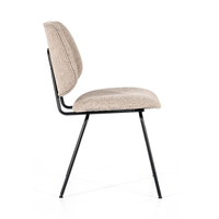 Ensemble table et chaises de salle à manger de style nordique Hôtel moderne chaise en tissu de luxe salle à manger de restaurant