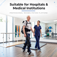 Exosquelette robotique intelligent pour adultes, pour l'entraînement à la marche et l'assistance à la marche, avec stabilisation pour les pas avant.