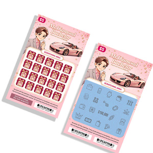 Impression de cartes à gratter anti-contrefaçon avec encre à gratter sérigraphiée et billets de loterie UV brillants - Product Image 2