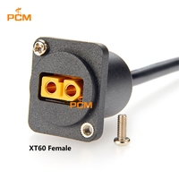 Câble d'extension avec connecteur femelle XT60 pour montage sur panneau, pour batterie de drone, robot mobile AGV, voitures RC, avions