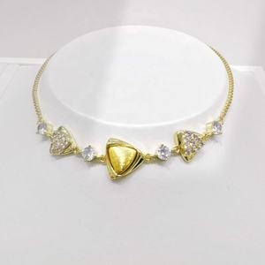 Pulsera de lujo de plata 925 con perlas de agua dulce, oro fino de 14k y circonita, doble capa, sencilla, para mujer, precio al por mayor. - Product Image 3