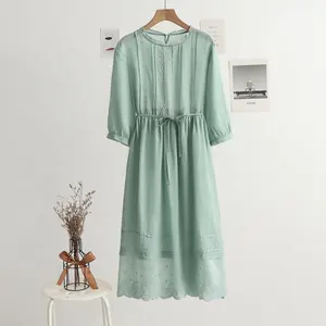 Tùy Chỉnh Chất Lượng Cao Của Phụ Nữ Dresses Cộng Với Kích Thước Thanh Lịch khiêm tốn Dài Cộng Với Kích Thước Của Phụ Nữ Dresses Thiết Kế Ban Đầu Hình Thức Lỏng Lẻo