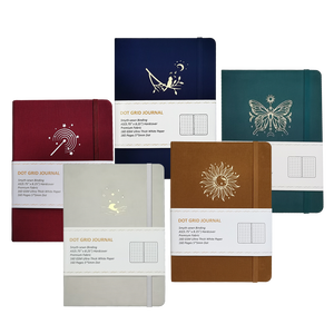 สมุดบันทึกลายจุด160แกรมกระดาษไผ่หนาสีขาว A5 160 GSM ปรับแต่งได้ - Product Image 2