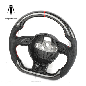 Volant sport en fibre de carbone pour <span class=keywords><strong>Audi</strong></span> B8.5 S4/S5/S6/Q5/Q7 RS5/RS6/RS7 TTRS A1/A3/A4/A5/A6/A7 - 3 branches - Product Image 2