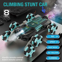 360 grados giratorio escalada truco RC coche 6 WD Spray brazo oscilante deformación truco Control remoto coche Radio Control juguete Juguetes