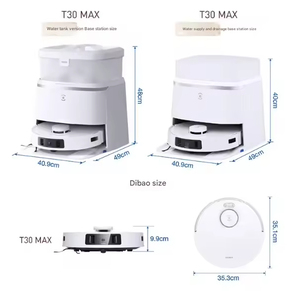 หุ่นยนต์กวาดพื้น Ecovacs T30 แรงดูด 11000Pa หุ่นยนต์ทำความสะอาดอัจฉริยะแบบรอบด้าน - Product Image 1