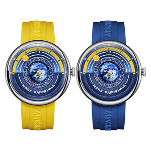 Custom Logo Creative Astronomical Luxury Quartz <strong>Watch</strong> High Quality Soft Silicone Strap Planet Dial for Men Wristwatches - Product Image 2