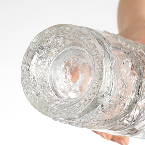 Botellas de vidrio antideslizantes con hojas talladas de 750 ml para vodka, licor, Ginebra, ron, Tequila, whisky, brandy, licores, botella de vidrio - Product Image 4