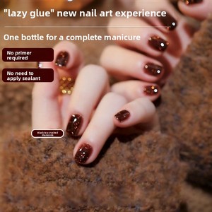 Lazy-Step Base-Free Top Coat Pearl White Nail <span class=keywords><strong>Gel</strong></span> <span class=keywords><strong>Polish</strong></span> 2026 คอลเลกชันสีอินเทรนด์ฤดูใบไม้ผลิ/ฤดูร้อน กันน้ำ ติดทนนาน - Product Image 1