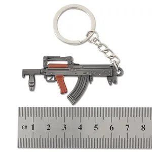 Nuovo Design di alta qualità Pubg Anime Mini pistola portachiavi modello a forma di arma in metallo personalizza