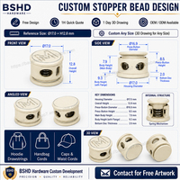 Deslizador Circular Personalizado con Agarre Lateral, Aleación de Zinc Plateada Surtida para Cordones de Bolsos y Adornos de Ropa