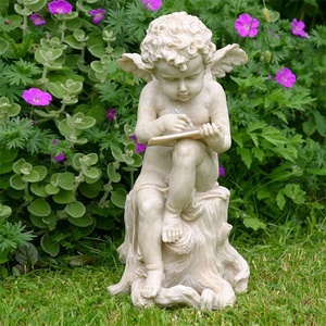 Statua Moderna <span class=keywords><strong>di</strong></span> Angelo in Marmo Bianco per Decorazione Domestica <span class=keywords><strong>di</strong></span> Ville - Product Image 5