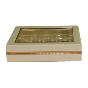 Caja de regalo de chocolate de lujo de cartón rígido personalizada con ventana de PVC Bandeja interior Embalaje de chocolates de gama alta - Product Image 2