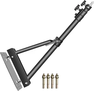 130 cm Triangle Wall Mounting Boom Arm With Triangle Base For Studio Video Strobe Flash Softbox Umbrella