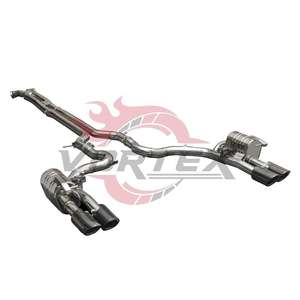 Système d'échappement Catback Valvetronic Vortex SS304 pour Porsche Panamera 971 2017-2023, silencieux poli miroir de 1,5 mm d'épaisseur - Product Image 3