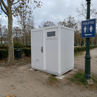Installation rapide, toilettes préfabriquées en conteneur, unité d'assainissement portable personnalisable pour les chantiers de construction et les projets temporaires
