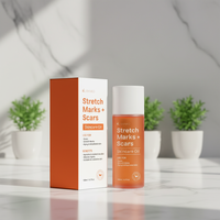 Crème Corporelle Anti-rides Personnalisable avec Logo, Sans Cruauté Animale, au Beurre de Karité et Sérum Vitamine E pour l'Élimination des Vergetures de Grossesse, Adaptée à Tous Types de Peau