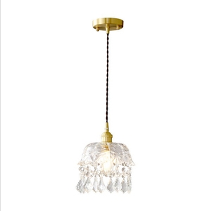 <span class=keywords><strong>Lustre</strong></span> <span class=keywords><strong>à</strong></span> <span class=keywords><strong>pampilles</strong></span> en verre et cristal de cuivre, prix usine AMJ, lampes suspendues modernes de luxe pour hôtel, LED 110-220V, garantie 3 ans - Product Image 4