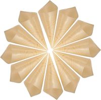 Biologisch afbreekbare, milieuvriendelijke houten voedselkegels, wegwerp houten kegels van dennenhout, proefkegels, ijskegels