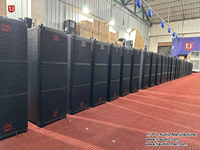 Système audio professionnel pour haut-parleurs, ligne de sonorisation, système de sonorisation à deux voies avec deux haut-parleurs passifs de 10 pouces pour concert