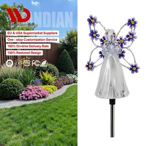 Décoration d'ange en acrylique avec lumières LED, lampes solaires à piquet pour <span class=keywords><strong>jardin</strong></span>, lumières solaires d'ange, lampes solaires de <span class=keywords><strong>jardin</strong></span> - Product Image 1