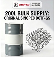 Fluide de transmission DCTF-GS DCT Sinopec de qualité export, bidon de 200 L, durée de conservation de 3 ans, lubrifiant compatible avec la boîte de vitesses DCT des voitures Chery