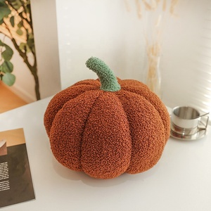 Nouveau modèle Halloween Peluche citrouille 40cm Rouge Jaune Orange Citrouille Peluche personnalisée Peluche oreiller - Product Image 5