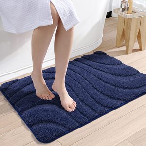 <span class=keywords><strong>Tapis</strong></span> <span class=keywords><strong>de</strong></span> bain en microfibre 3D Wave CF, super absorbant, <span class=keywords><strong>antidérapant</strong></span>, lavable en machine, <span class=keywords><strong>tapis</strong></span> <span class=keywords><strong>de</strong></span> <span class=keywords><strong>douche</strong></span> moelleux <span class=keywords><strong>pour</strong></span> la maison, l'hôtel et la décoration - Product Image 6