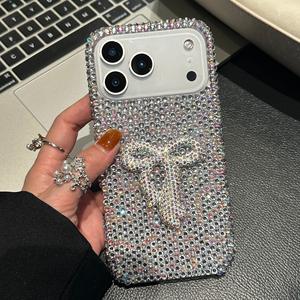 Custodia Protettiva Lussuosa XP1080 con Fiocco Interamente Tempestato di Diamanti per iPhone <span class=keywords><strong>11</strong></span>, <span class=keywords><strong>Apple</strong></span> 17 <span class=keywords><strong>Pro</strong></span> Max, 13, 12, Nuovo Modello da Donna 16 - Product Image 3