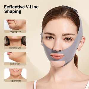 Portatile riutilizzabile Anti rughe V-Line Lifting viso fasciante maschera Jawline Shaper doppio mento cinturino <span class=keywords><strong>per</strong></span> <span class=keywords><strong>dormire</strong></span> - Product Image 4