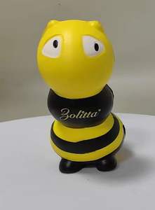 PU Foam <b>Bee</b> Stress Toys Imprint Logo <b>Bee</b> Shaped Soft Squeezable Relief Toys for Promotion - Product Image 6