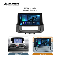 Lecteur DVD de voiture à écran unique de 9 pouces pour Renault Fluence 2009+, panneau Android, navigation GPS, radio stéréo, ABS