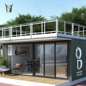 Nouvelle solution de maison de conteneur préfabriquée modulaire portative de 20 pieds de conception Offre Spéciale en usine pour l'usage de magasin de cour de bâtiment - Product Image 5