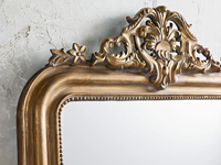 Nouveau miroir de sol sur pied de grande taille pour la décoration de la maison, miroir de chambre à coucher ou de salon, cadre en bois doré vieilli, style antique de luxe