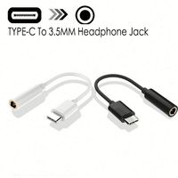 Adaptateur de câble pour écouteurs le plus vendu, câble de transfert de connecteur d'écouteurs Type C-3.5MM, câble Type C-3.5MM