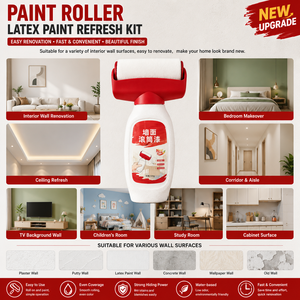 BKW <b>Roller</b> Latex <b>Paint</b> Refresh Kit Easy Wall Renovation Repair Tool Water-Based Smooth Finish - Product Image 5