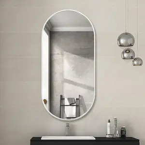 Aluminum Gold Frame Arch Bath Mirrors Dressing Room Mirror Full Length Floor Mirror