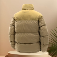 Veste pour homme avec logo personnalisé, écologique, imperméable, doudoune réversible, hiver rétro, résistante au froid