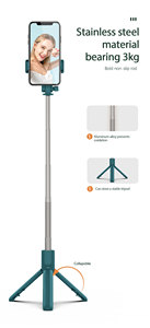 Bâton de <span class=keywords><strong>selfie</strong></span> flexible <span class=keywords><strong>3</strong></span> en <span class=keywords><strong>1</strong></span> trépied <span class=keywords><strong>bluetooth</strong></span> mini bâton de <span class=keywords><strong>selfie</strong></span> à main lampe de remplissage télescopique - Product Image 4