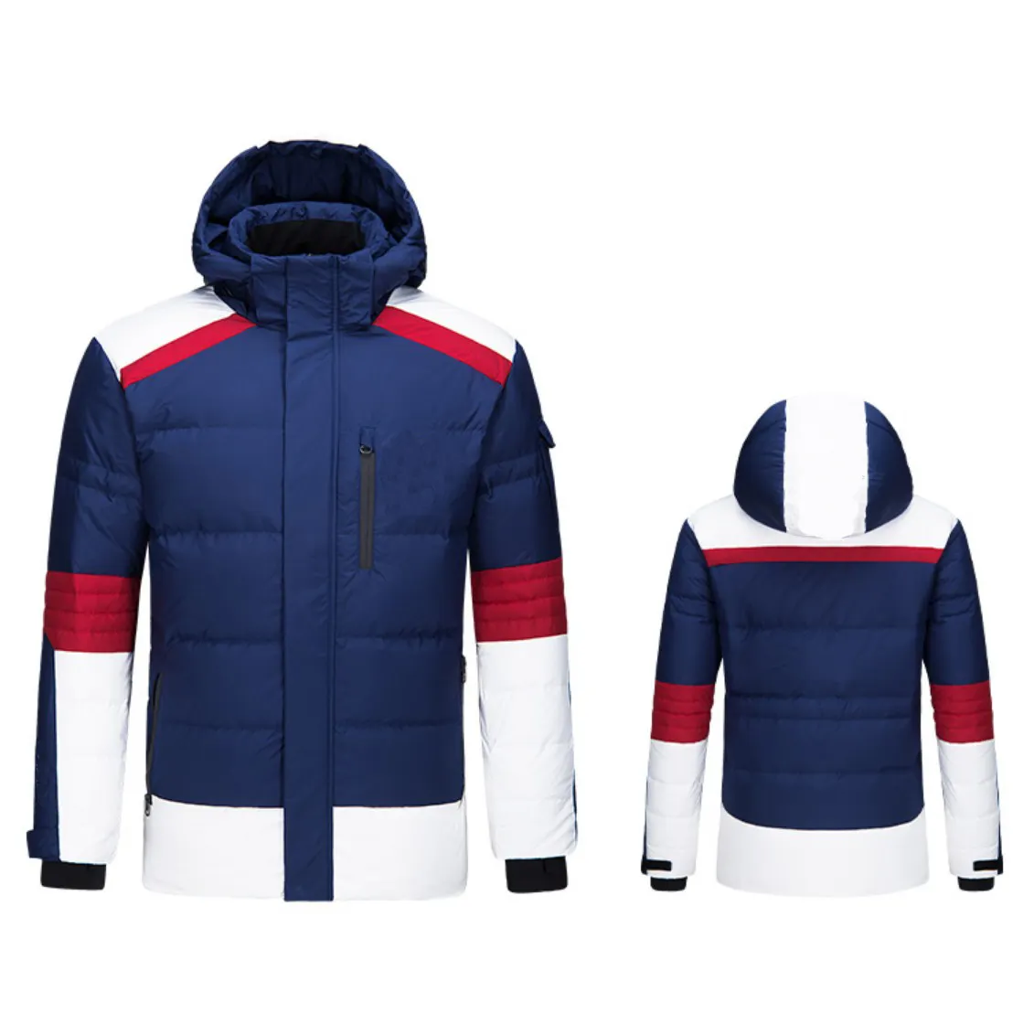 Chaqueta de vela giyim üreticileri yurtdışı kayak ceket erkekler yelken ceket uzun dolgu ceket