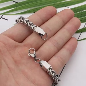 สร้อยข้อมือผู้ชายแบบโซ่สี่เหลี่ยมสแตนเลสสตีล ยี่ห้ออิตาเลียนไอซ์ รุ่นฟรังโก้ลิงค์ - Product Image 6